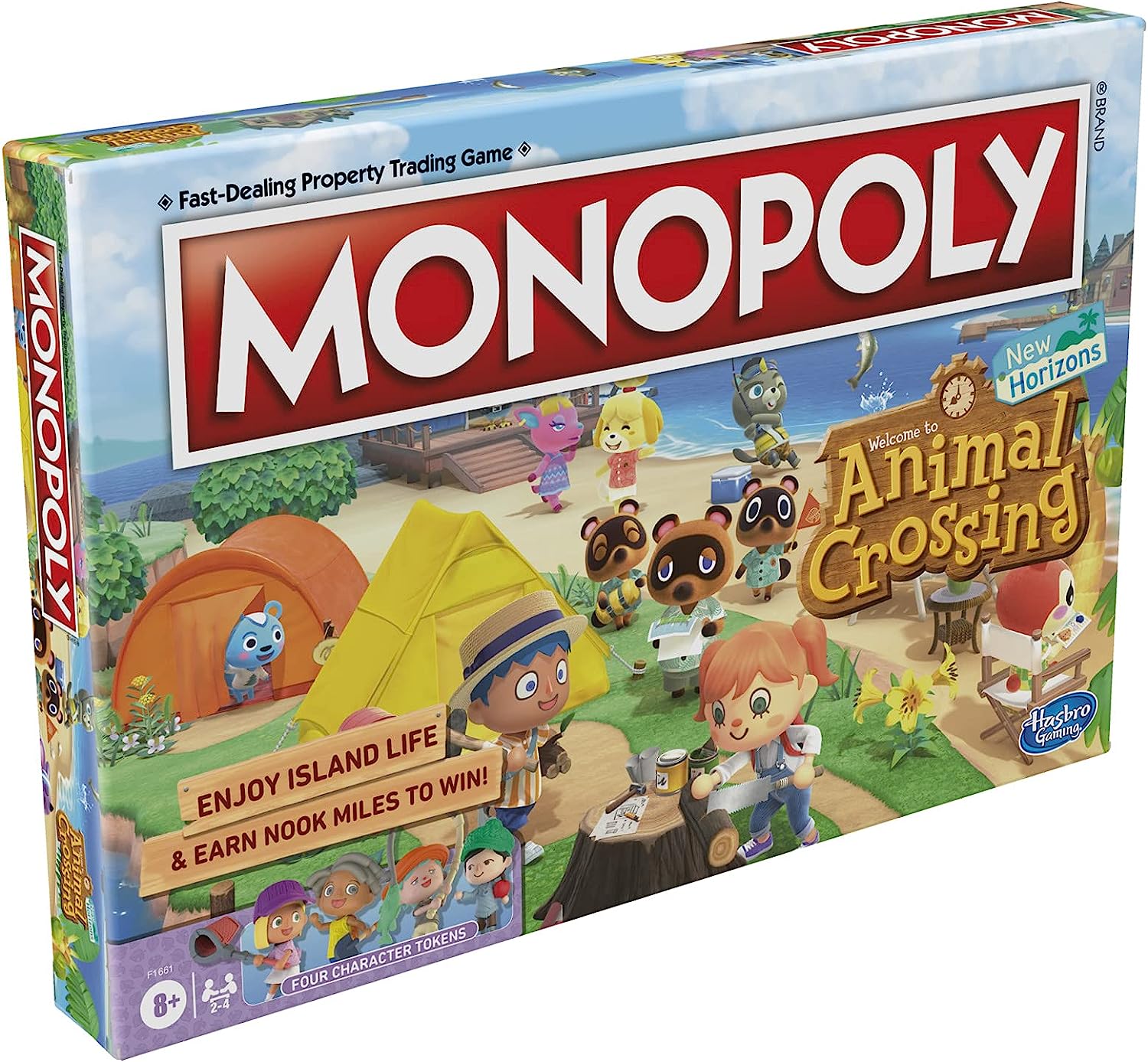Monopoly Animal Crossing New Horizons Edition Board Game | Box Side