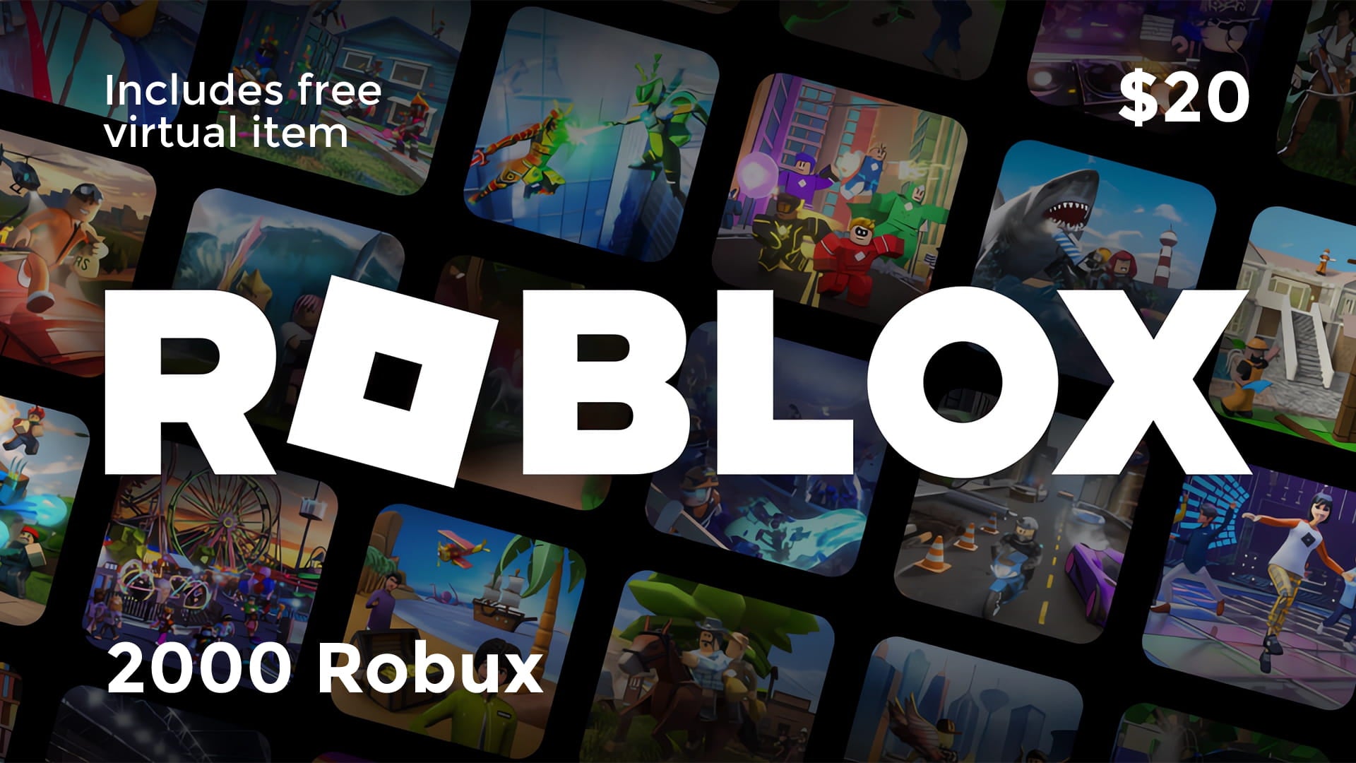 Roblox Digital Gift Card - 2000 Robux - How to Redeem Your Code