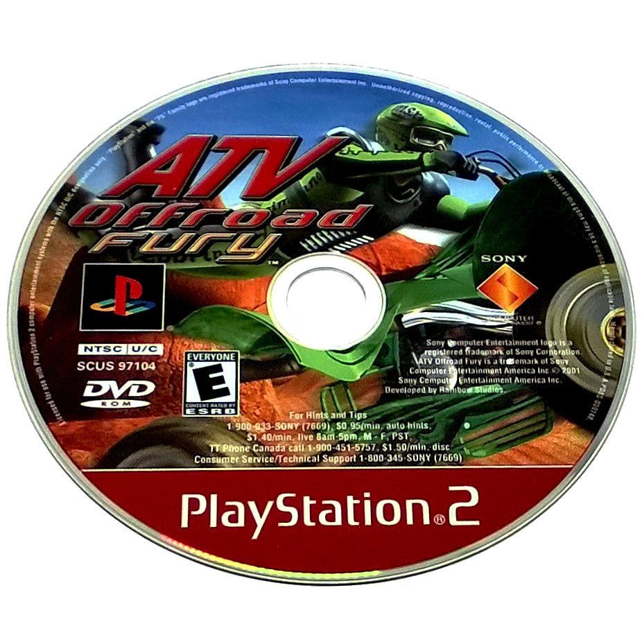 ATV Offroad Fury (Greatest Hits Edition) for PlayStation 2 - Game disc