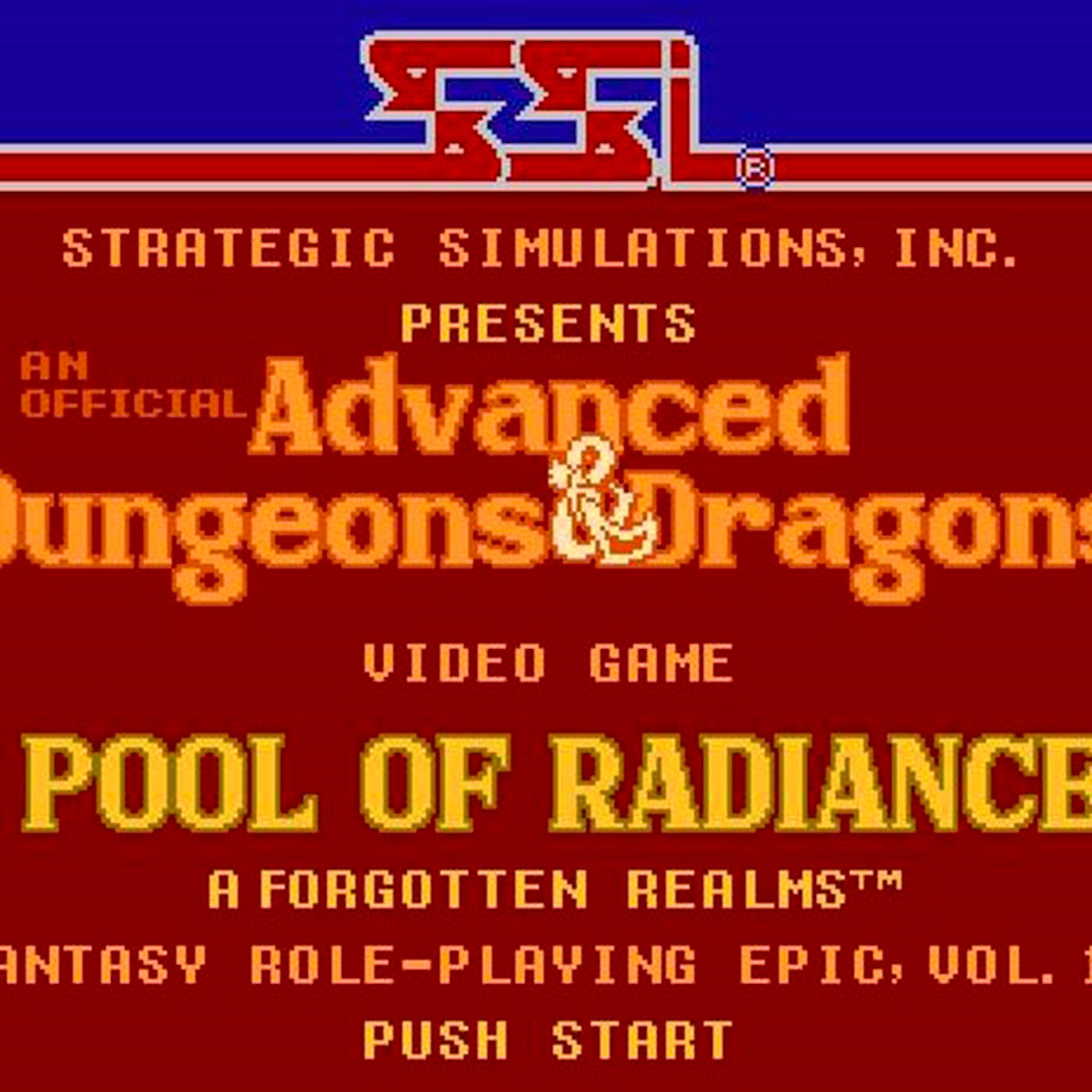 Advanced Dungeons & Dragons: Pool of Radiance NES Nintendo Game - Screenshot