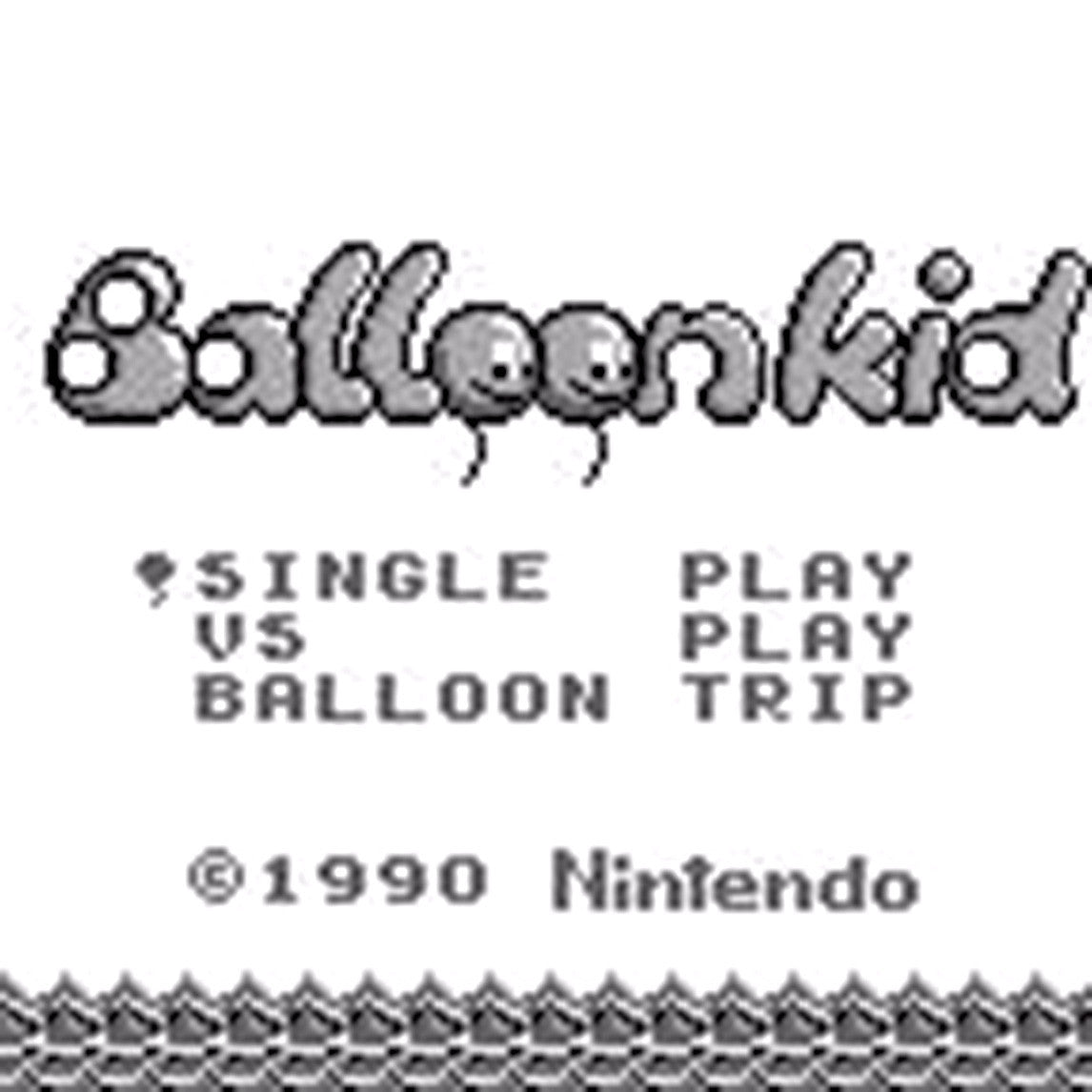 Balloon Kid Nintendo Game Boy Game - Screenshot