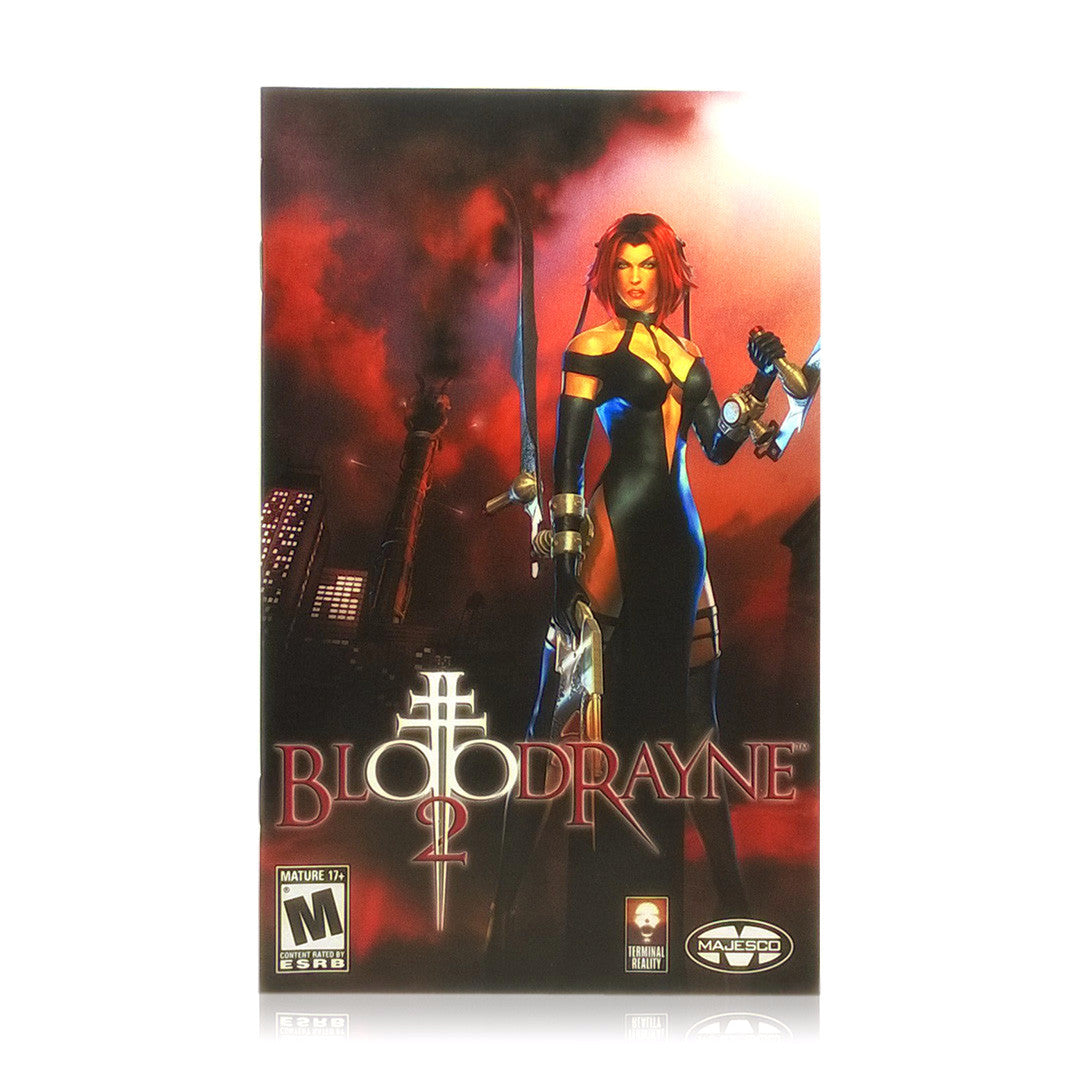 BloodRayne 2 Sony PlayStation 2 Game - Manual