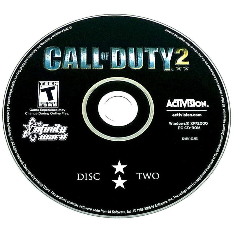Two In One Cod Disc Call of Duty 2 for PC CD-ROM