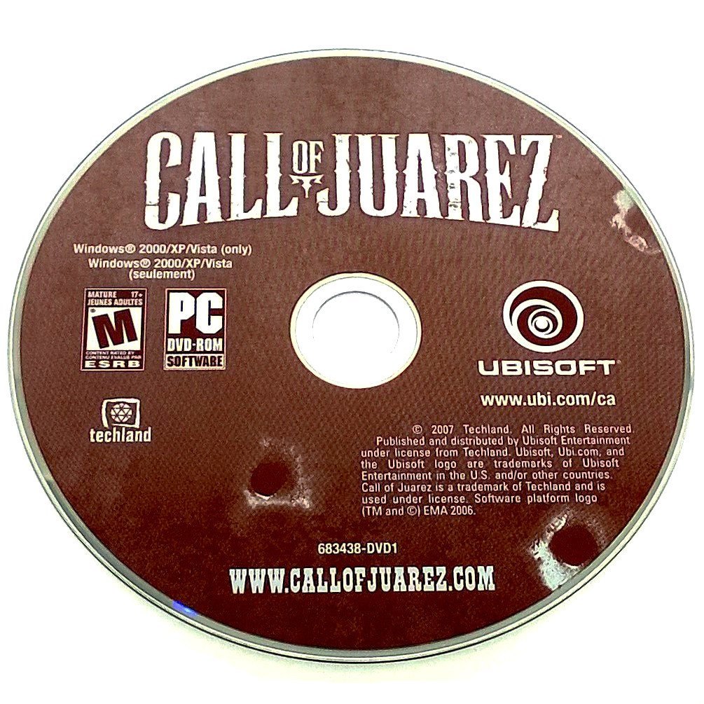 Call of Juarez for PC DVD-ROM - Game disc