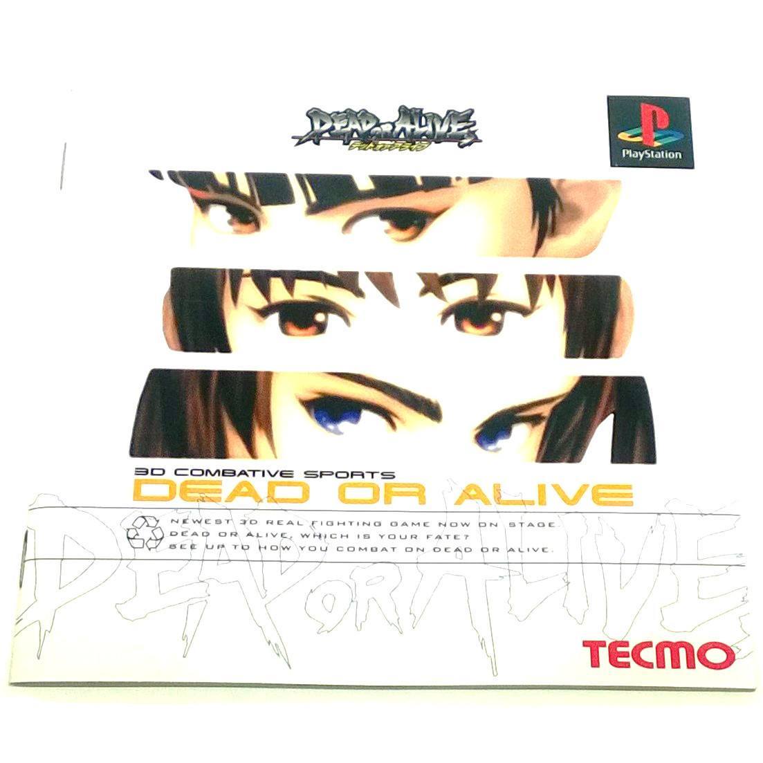 Dead or Alive for PlayStation (Import) - Front of manual