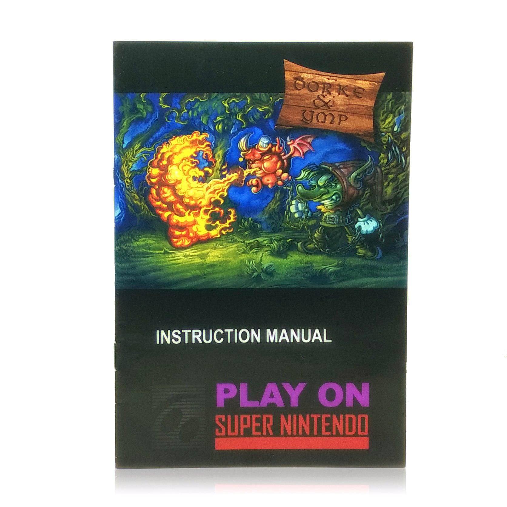 Dorke and Ymp SNES Super Nintendo Game - Manual