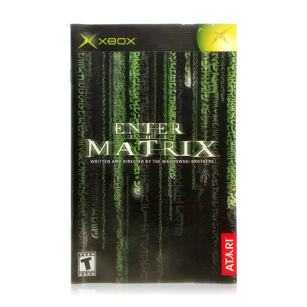 Enter the Matrix Microsoft Xbox Game - Manual