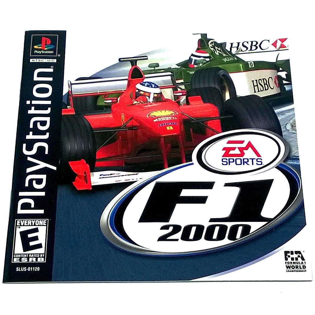 F1 2000 for PlayStation - Front of manual