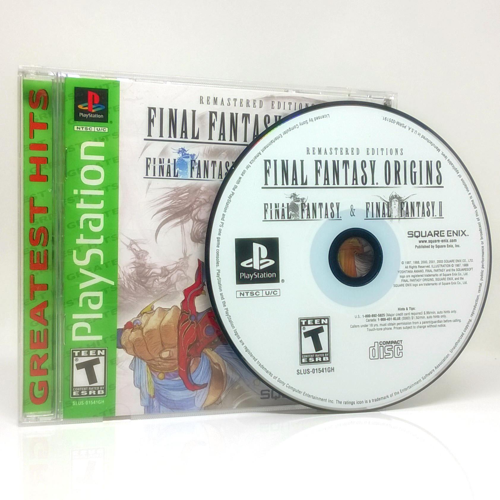 Final Fantasy Origins Sony PlayStation Game