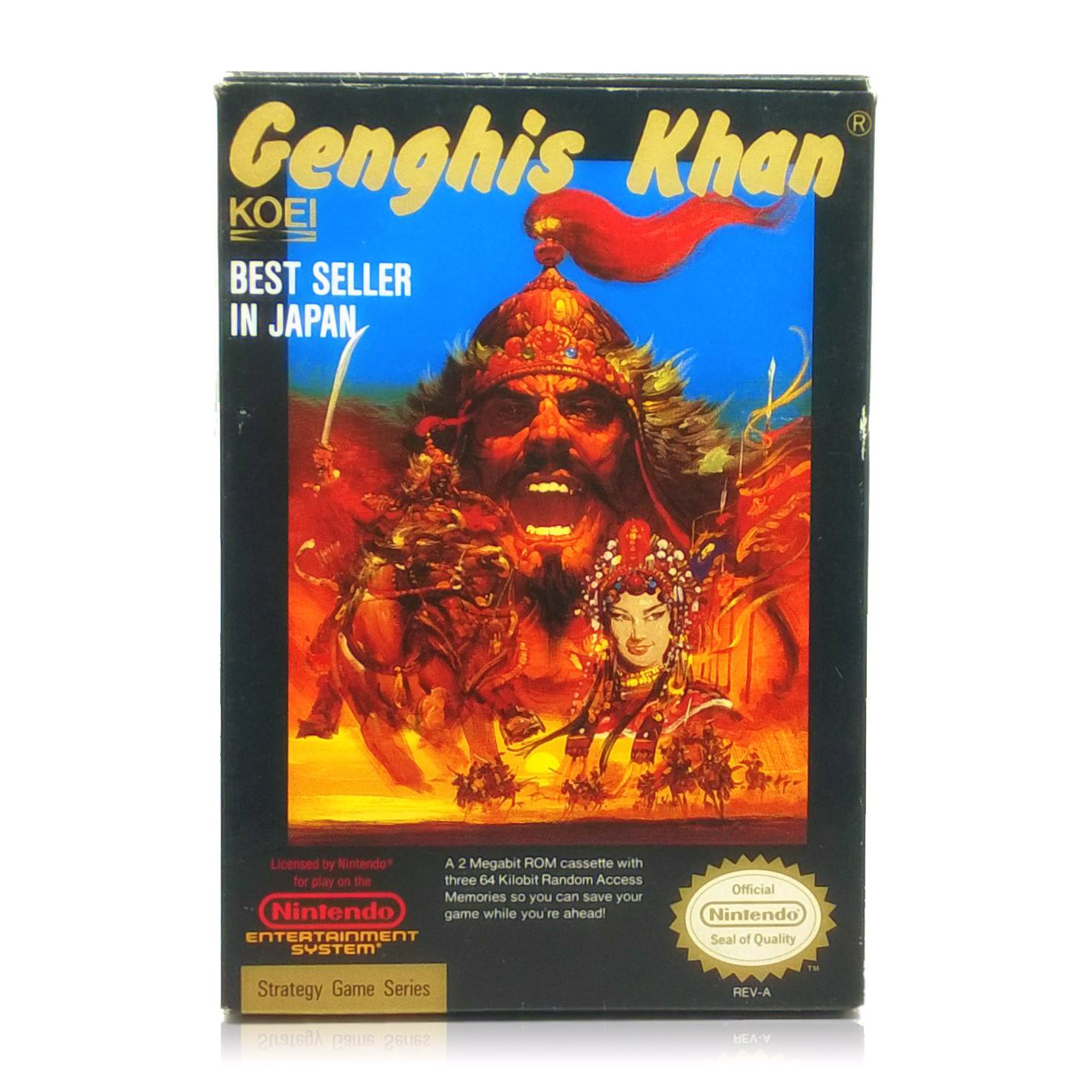 Genghis Khan NES Nintendo Game - Box