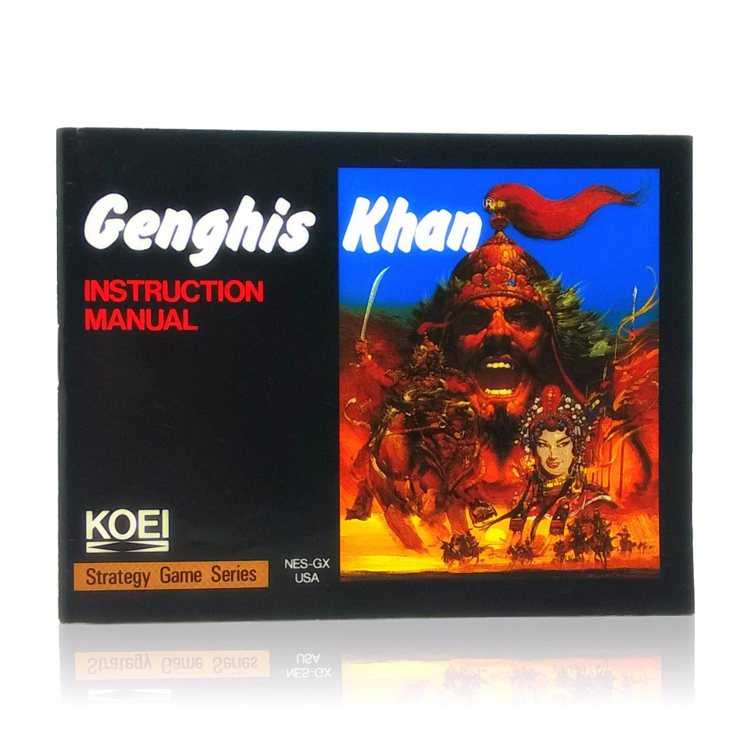 Genghis Khan NES Nintendo Game - Manual