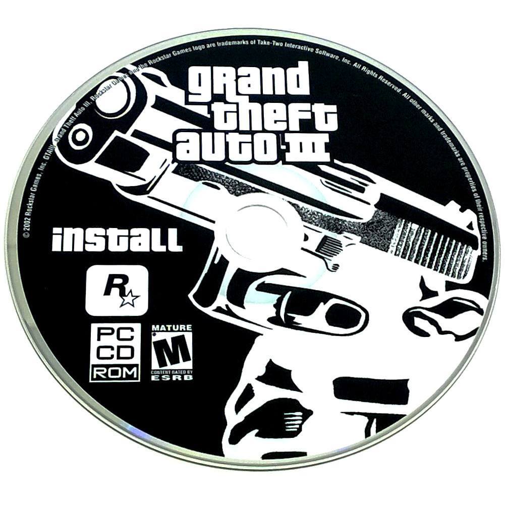 Grand Theft Auto III for PC CD-ROM - Install disc