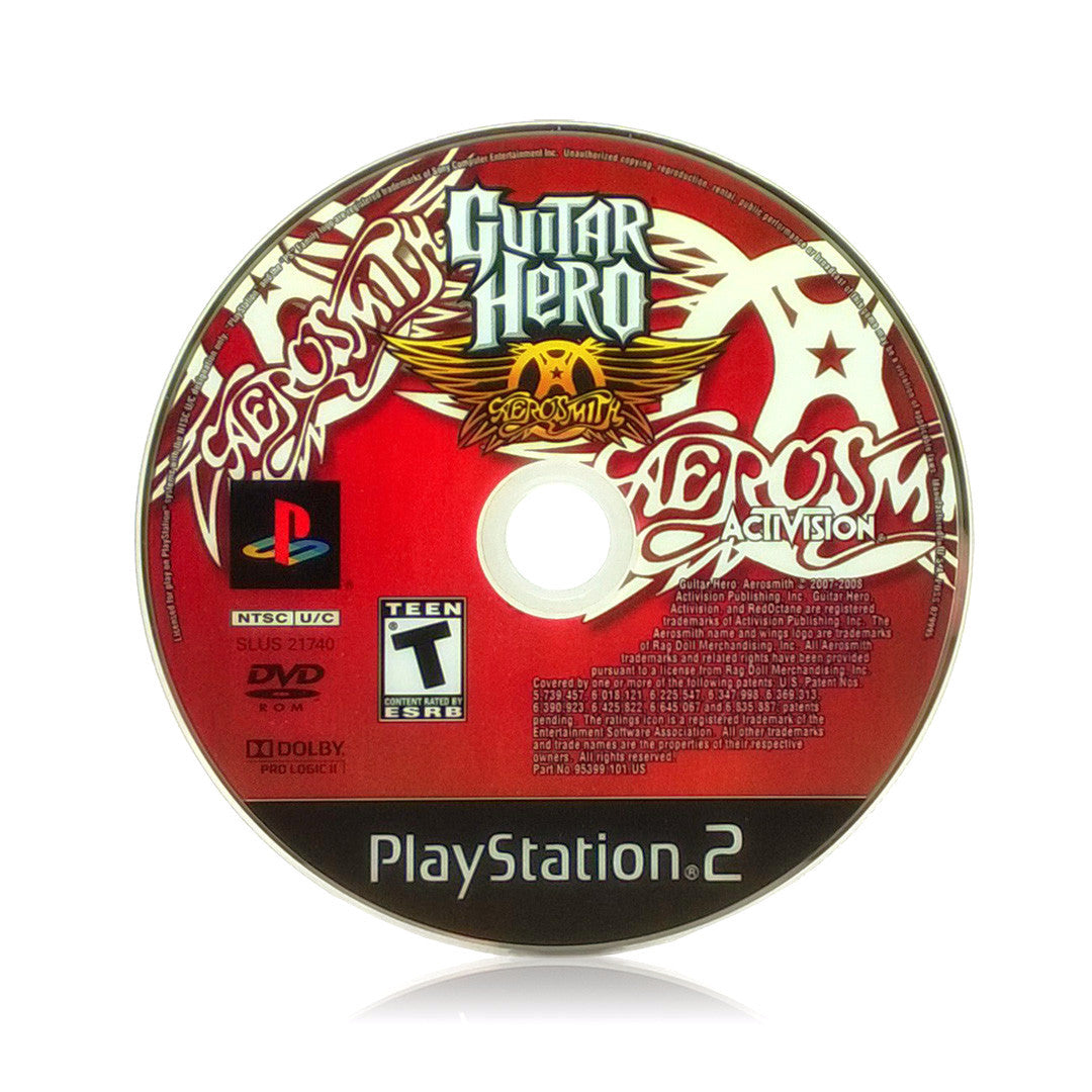 Guitar Hero: Aerosmith Sony PlayStation 2 Game - Disc