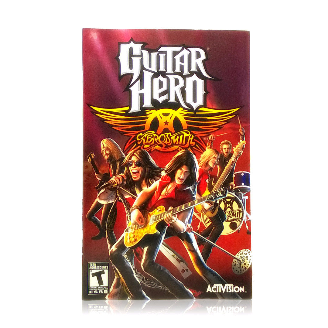 Guitar Hero: Aerosmith Sony PlayStation 2 Game - Manual