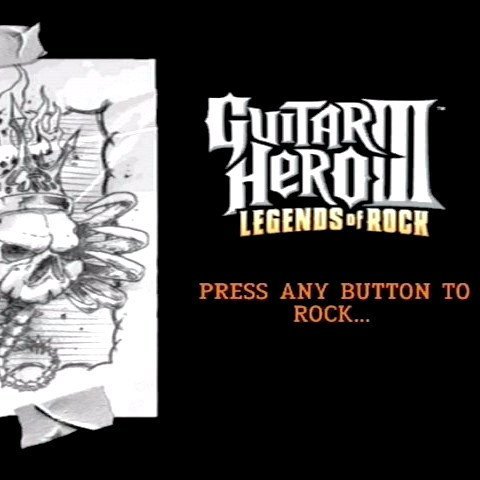 Guitar Hero III: Legends of Rock Nintendo Wii Game - Titlescreen
