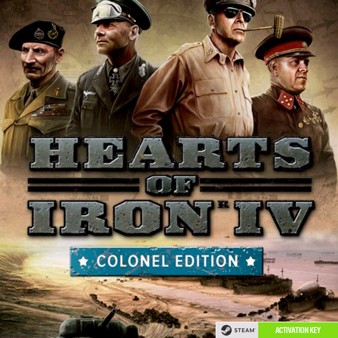 Hearts of Iron IV: Colonel Edition PC Game Steam Digital Download