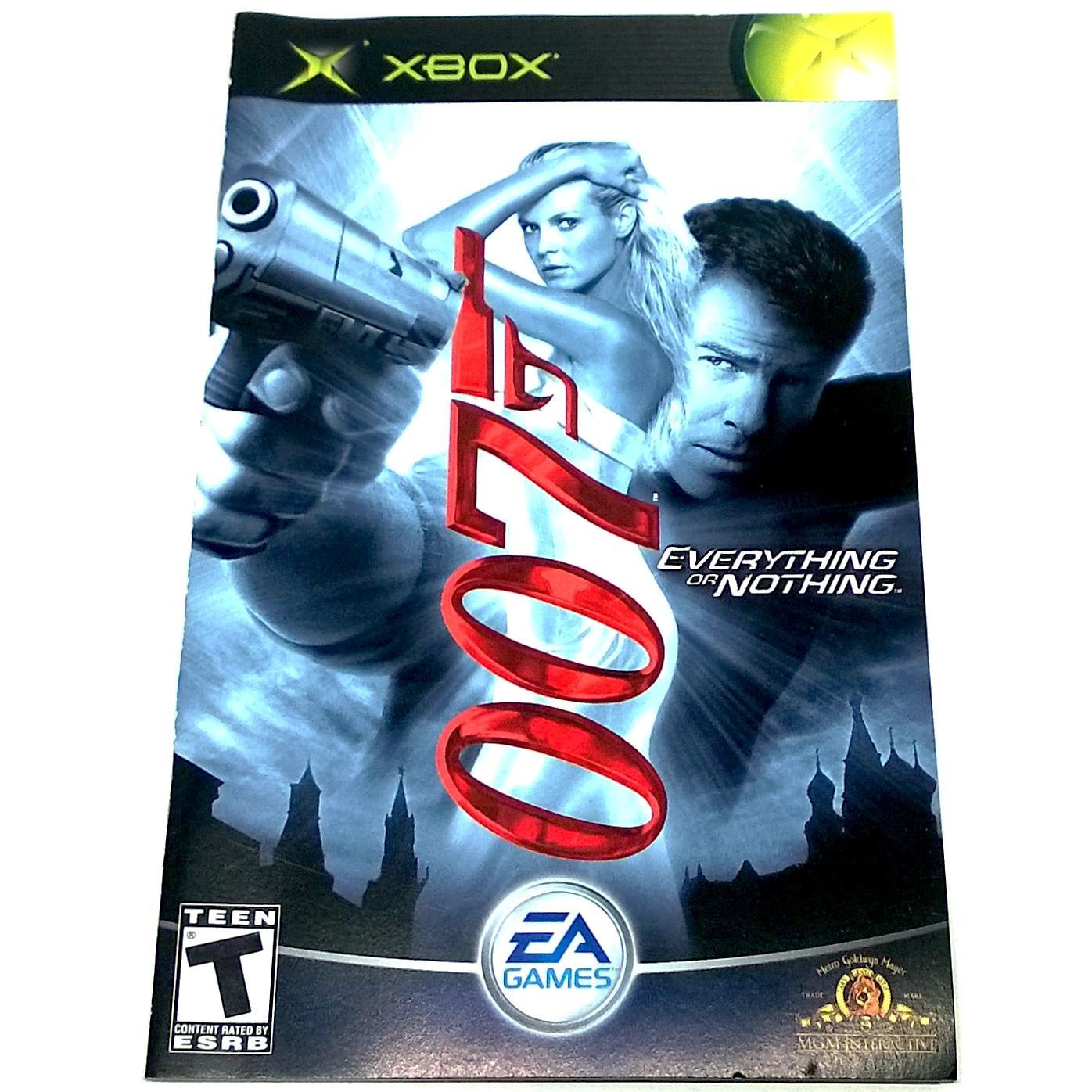James Bond 007: Everything or Nothing for Xbox - Front of manual