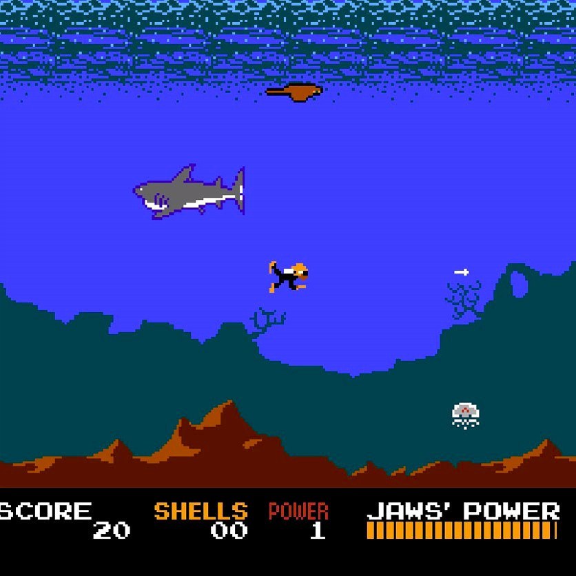 Jaws NES Nintendo Game - Screenshot