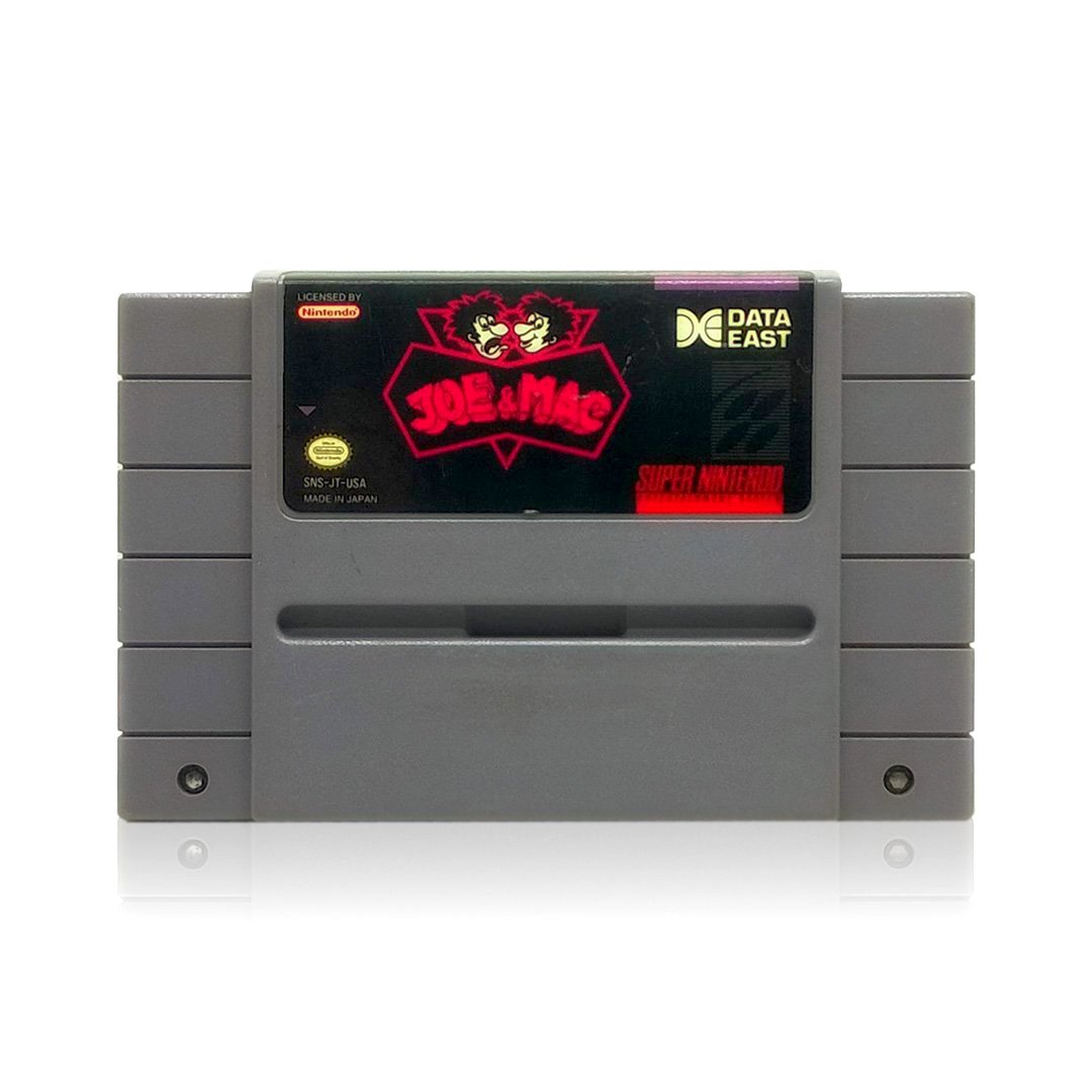 Joe & Mac SNES Super Nintendo Game - Cartridge