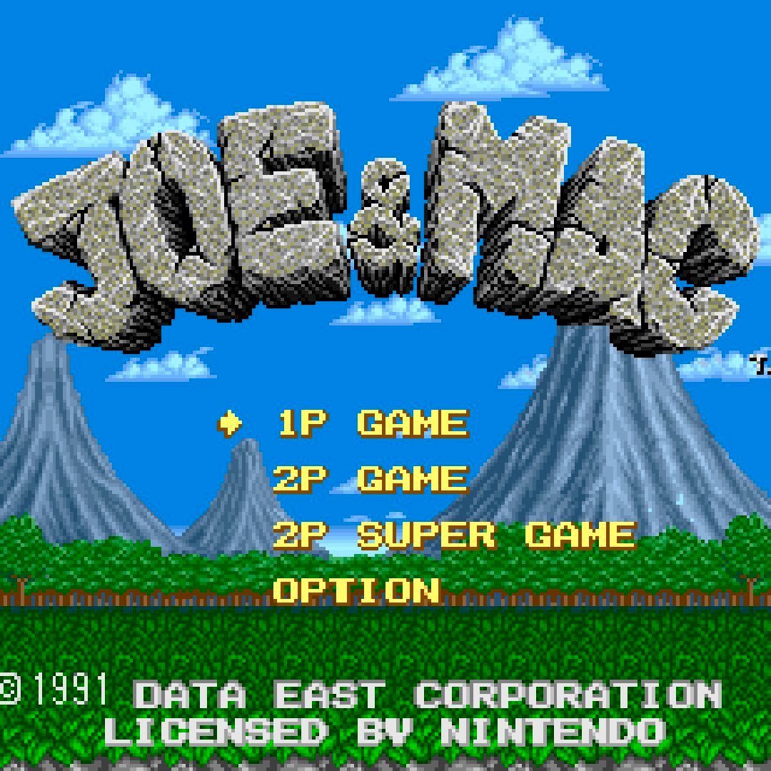 Joe & Mac SNES Super Nintendo Game - Screenshot 1