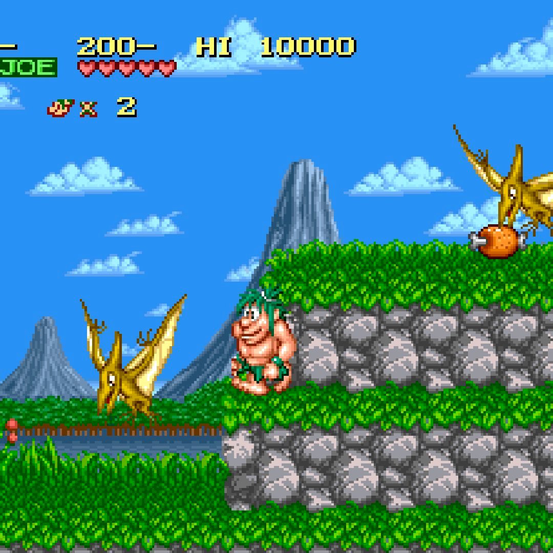 Joe & Mac SNES Super Nintendo Game - Screenshot 2