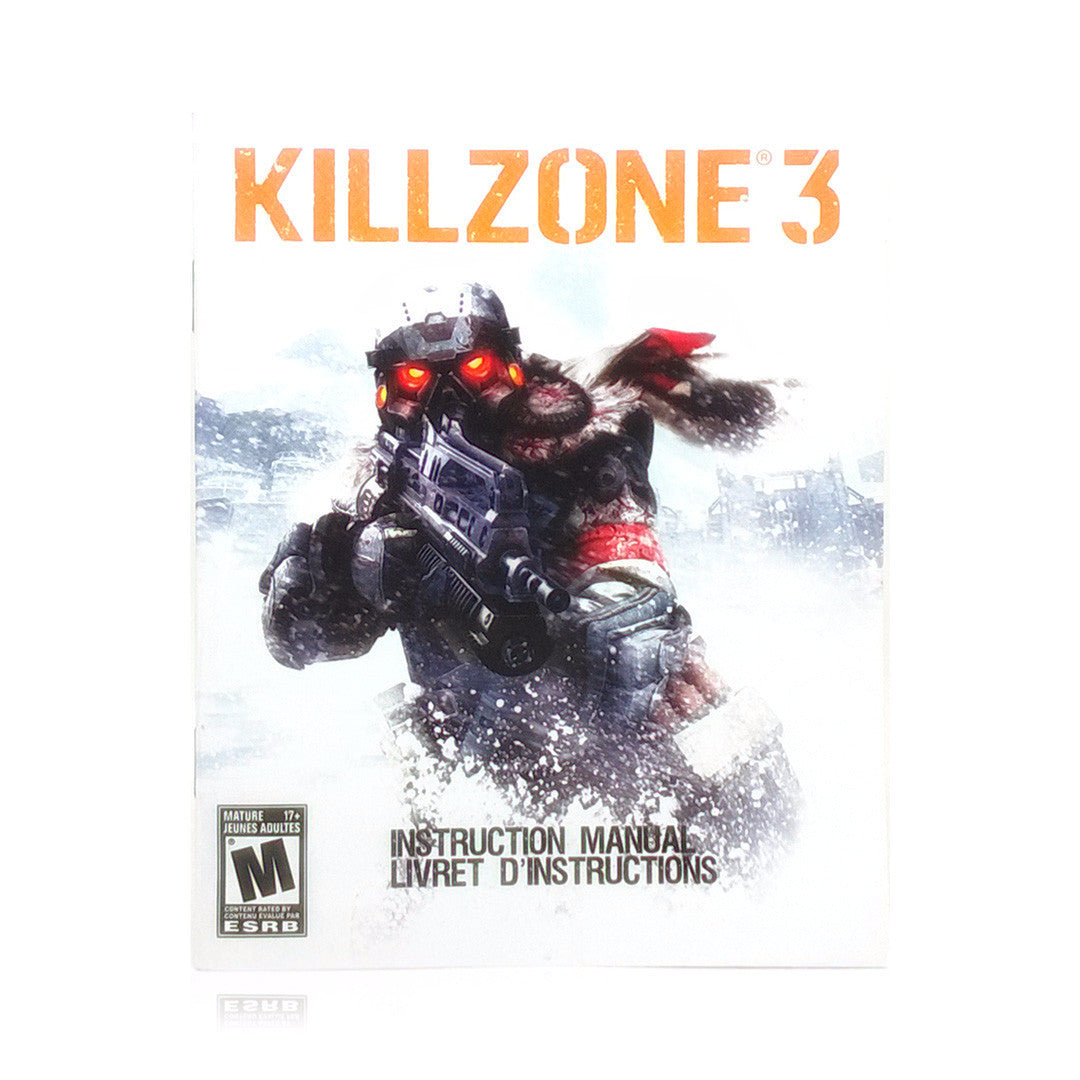 Killzone 3 Sony PlayStation 3 PS3 Game - Manual