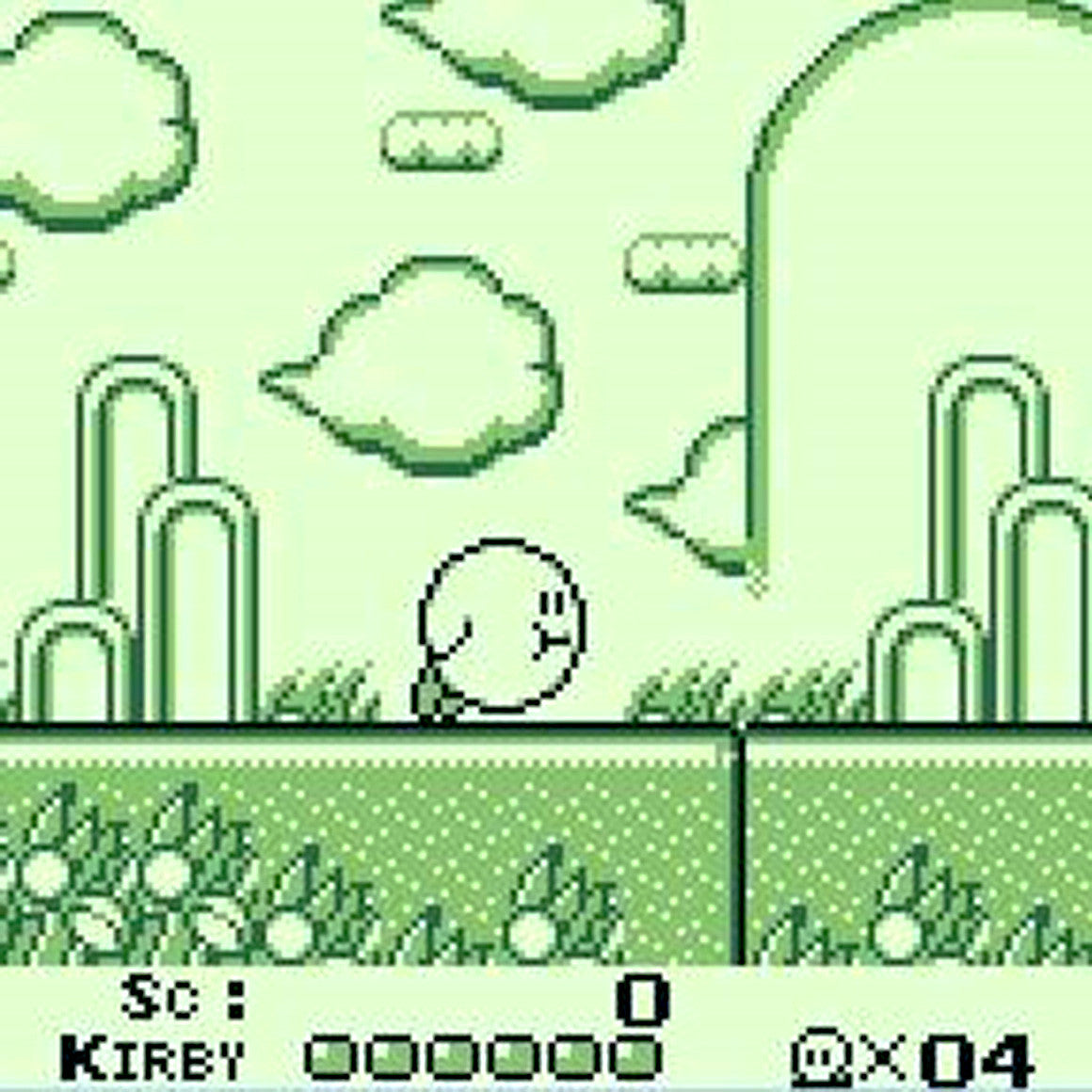 Kirby's Dream Land Nintendo Game Boy Game - Screenshot