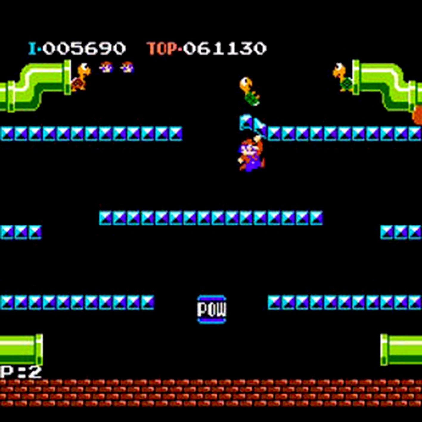 Mario Bros. NES Nintendo Game - Screenshot