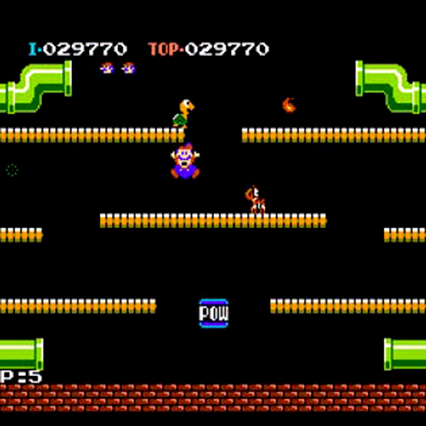 Mario Bros. NES Nintendo Game - Screenshot