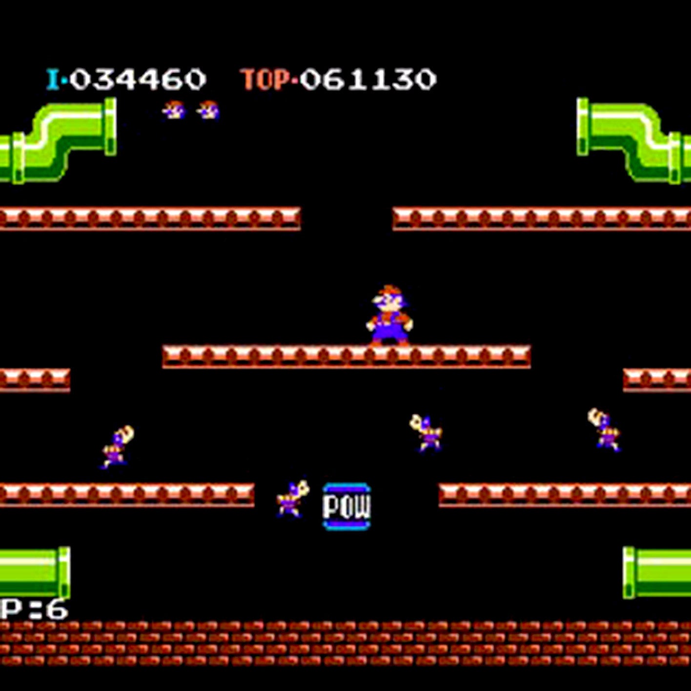 Mario Bros. NES Nintendo Game - Screenshot