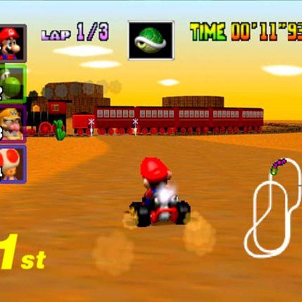 Mario Kart 64 Nintendo 64 N64 Game - Screenshot