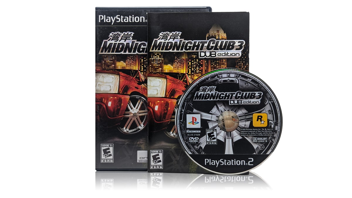 Midnight Club 3: DUB Edition | PlayStation 2 | Case, Manual and Disc