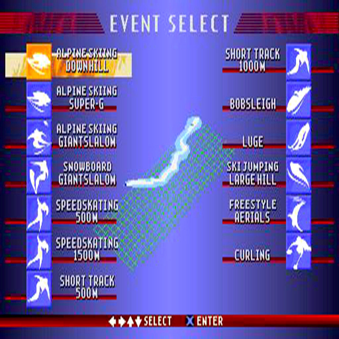 Nagano Winter Olympics '98 Sony PlayStation Game - Screenshot