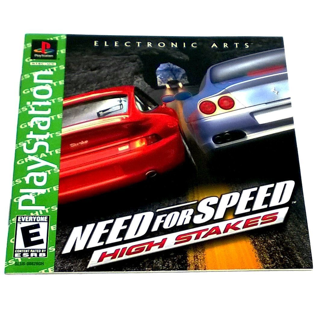 Need for Speed: High Stakes (Greatest Hits edition) for PlayStation - Front of manual