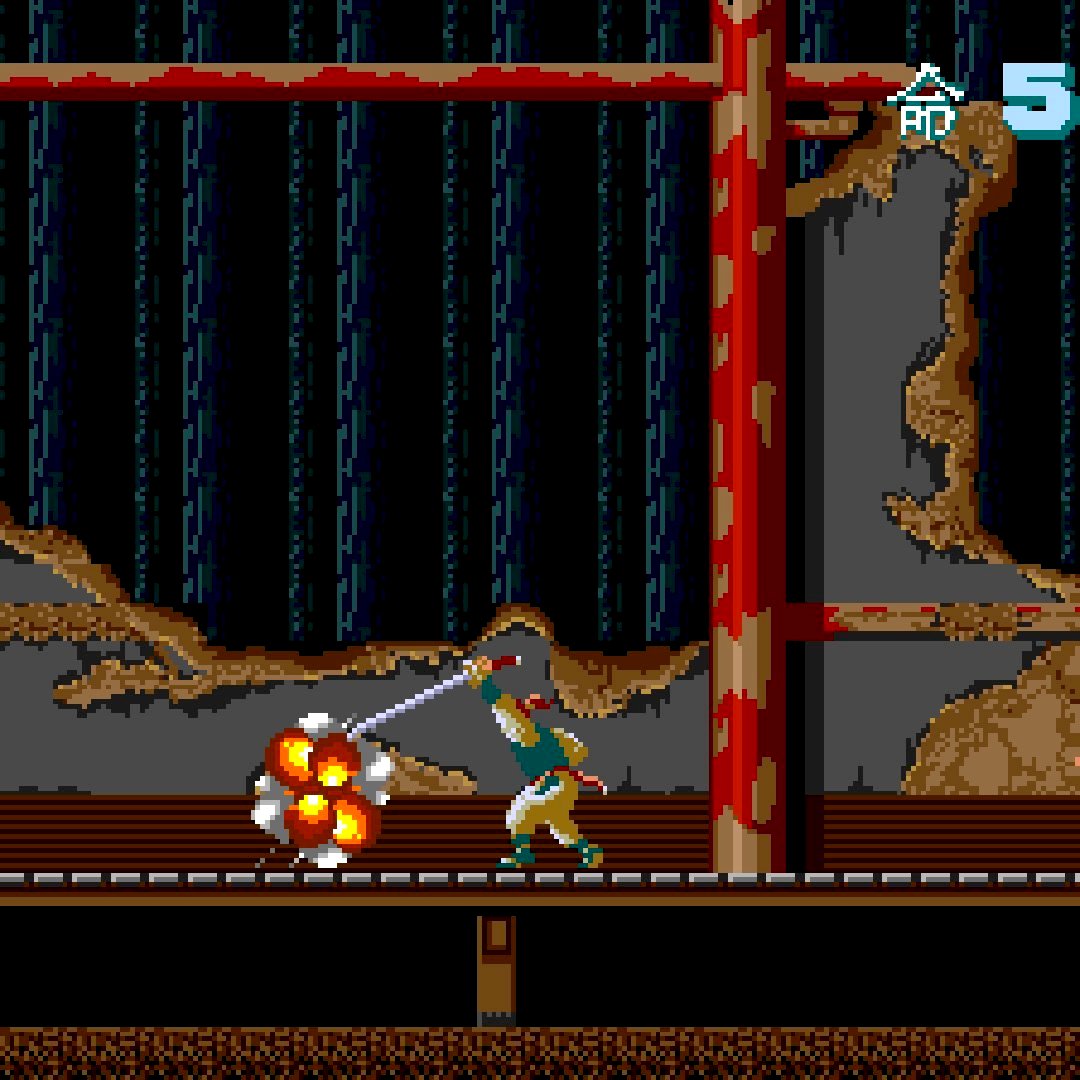 Ninja Spirit TurboGrafx-16 Game - Screenshot 2