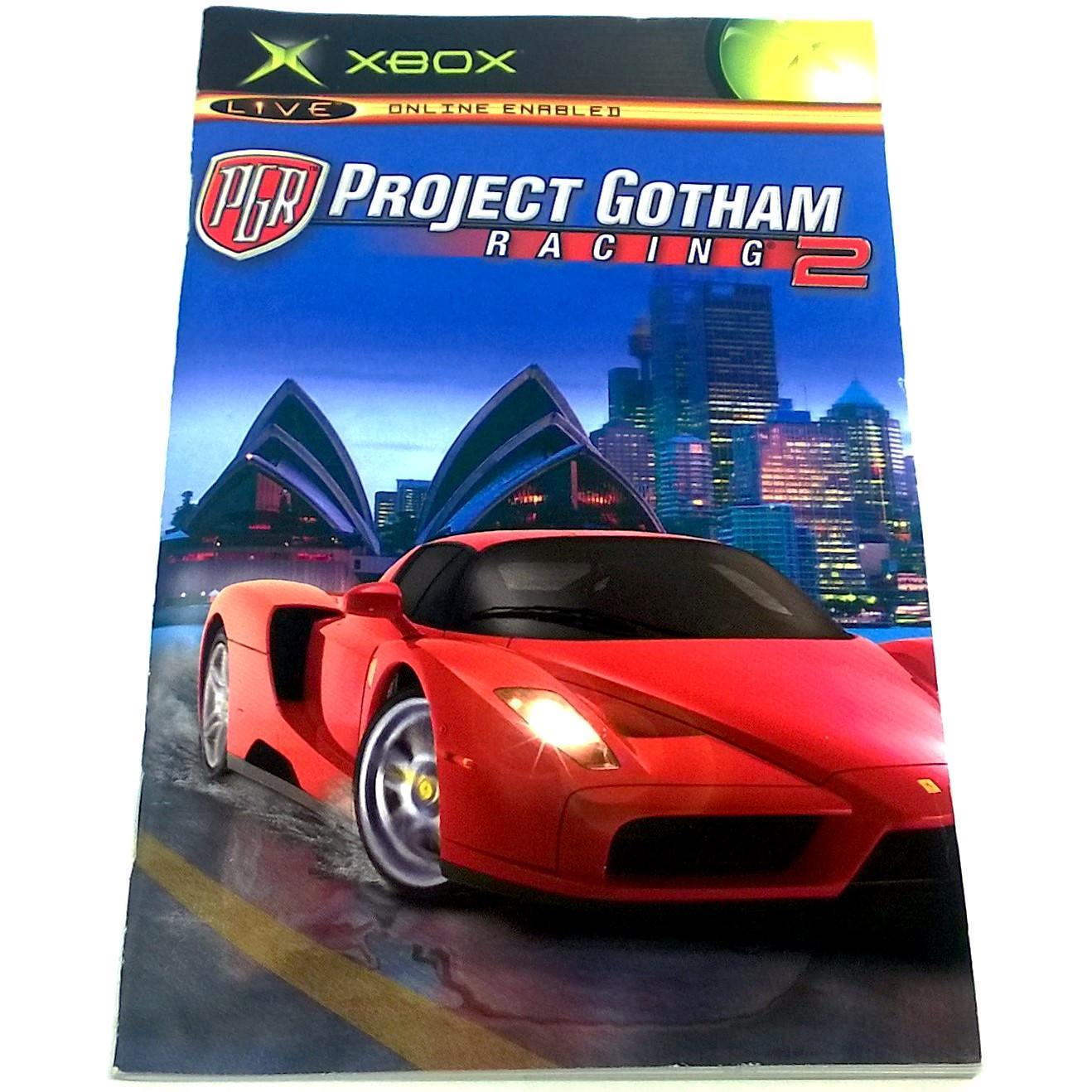 Project Gotham Racing 2 for Xbox - Front of manual