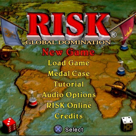 RISK: Global Domination Sony PlayStation 2 Game - Titlescreen