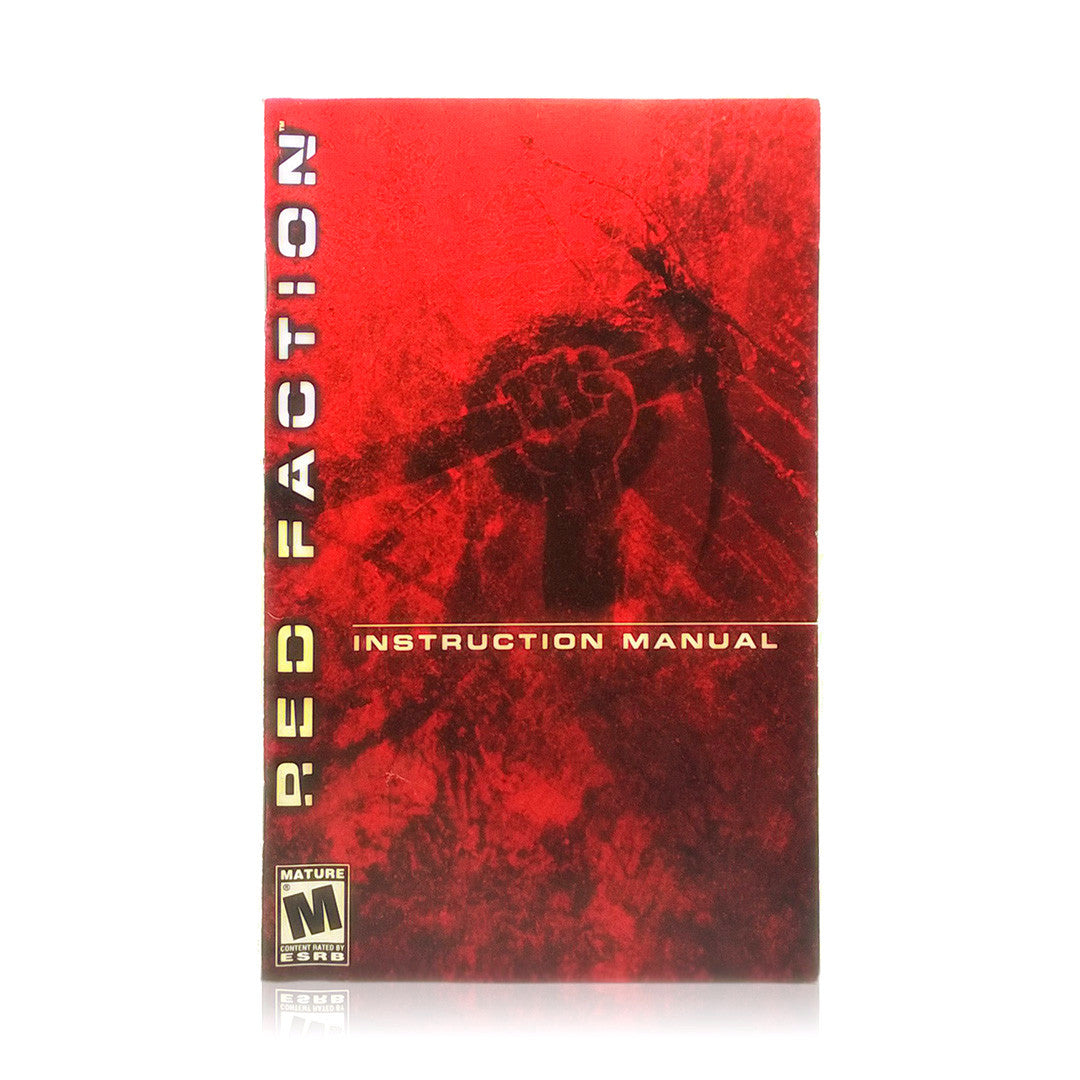 Red Faction Sony PlayStation 2 Game - Manual