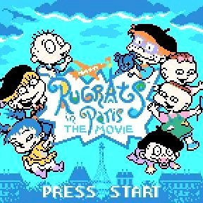 Rugrats in Paris: The Movie Nintendo Game Boy Color Game - Titlescreen