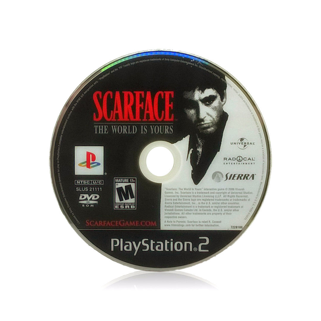 Scarface: The World Is Yours Sony PlayStation 2 Game - Disc