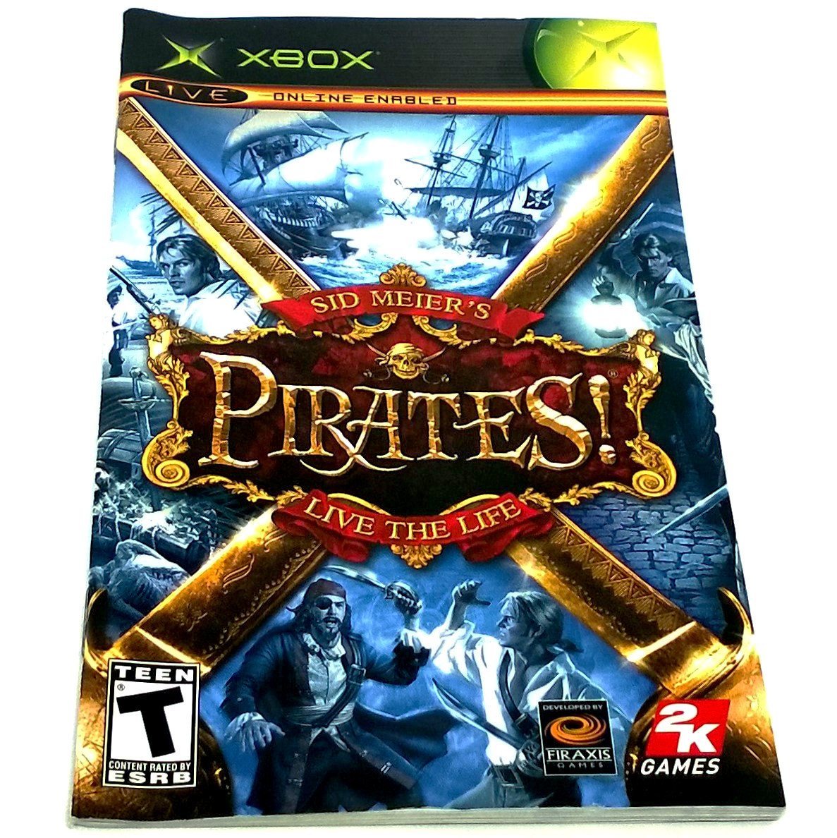 Sid Meier's Pirates! for Xbox - Front of manual