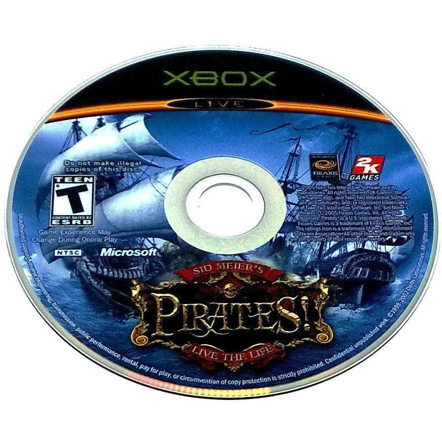 Sid Meier's Pirates! for Xbox - Game disc