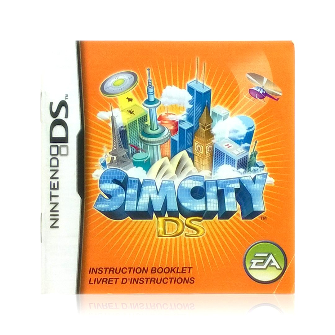 SimCity DS Nintendo DS Game - Manual