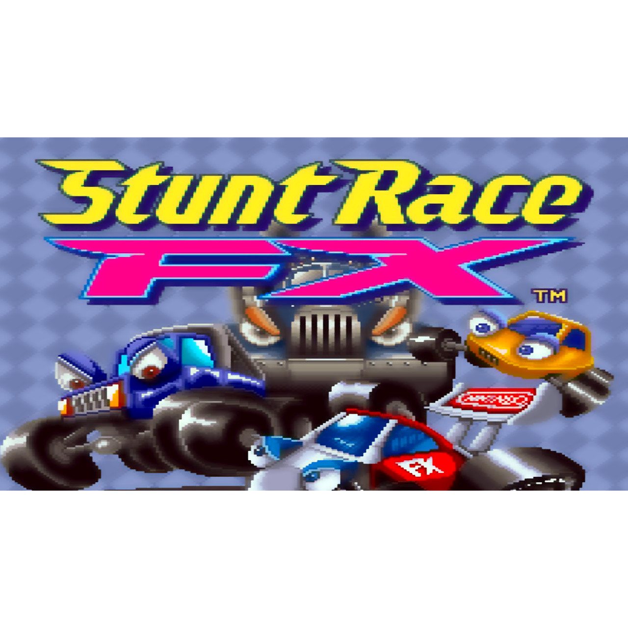 Stunt Race FX SNES Super Nintendo Game