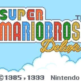 Super Mario Bros. Deluxe Nintendo Game Boy Color Game - Titlescreen