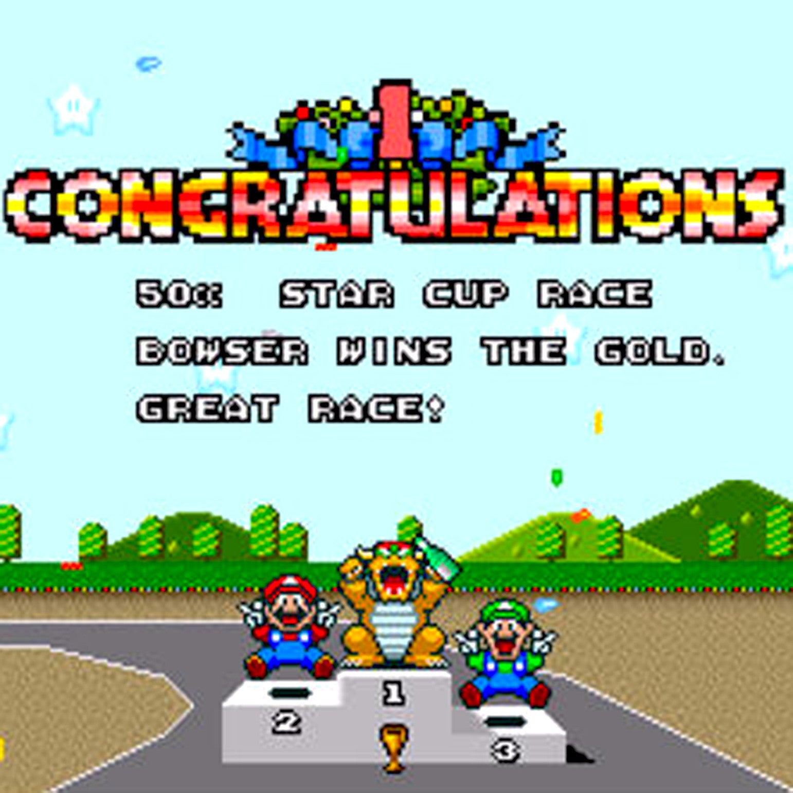 Super Mario Kart SNES Super Nintendo Game - Screenshot