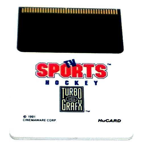 TV Sports Hockey for TurboGrafx-16 - Front of HuCARD
