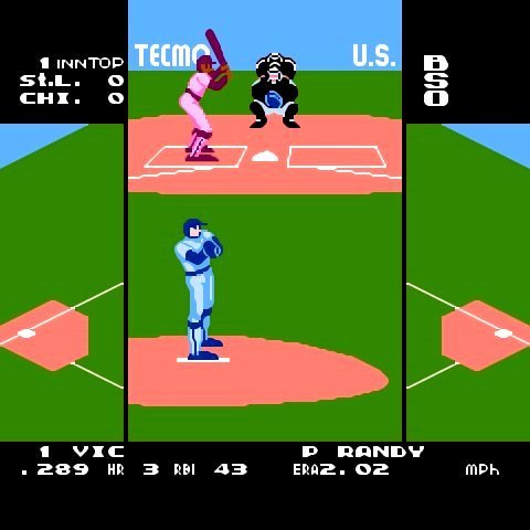Tecmo Baseball NES Nintendo Game - Screenshot