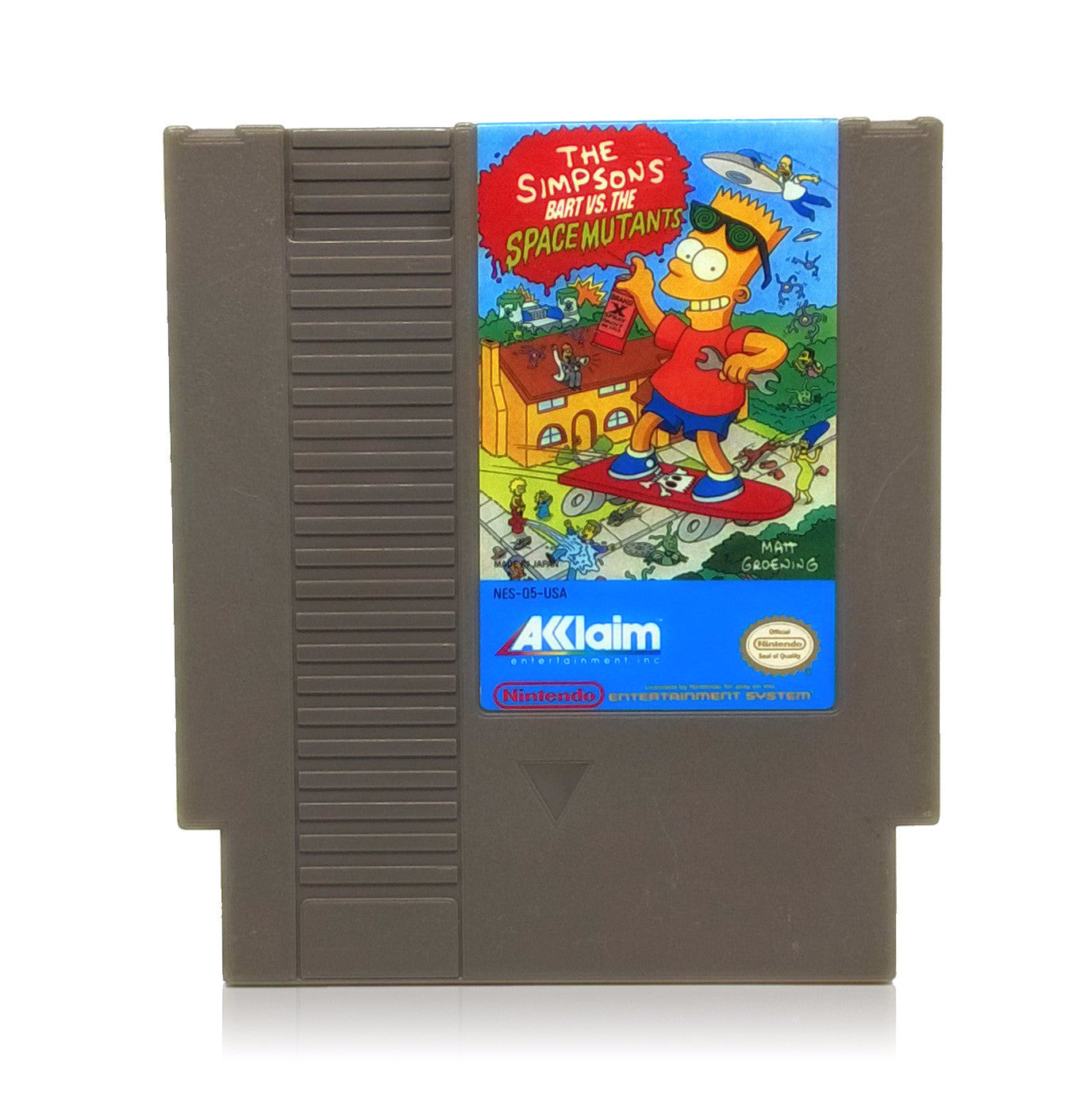 The Simpsons: Bart vs. the Space Mutants NES Nintendo Game - Cartridge