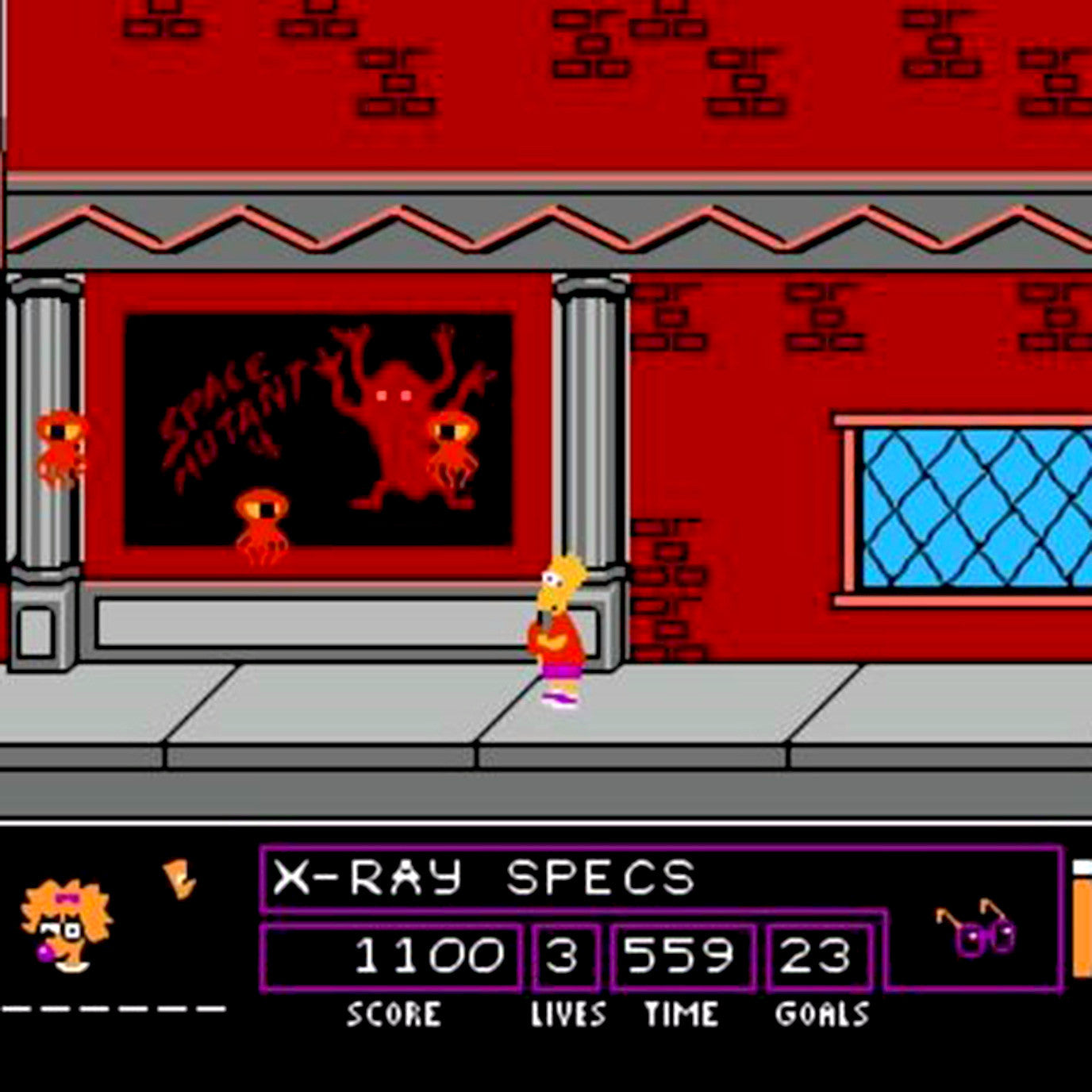 The Simpsons: Bart vs. the Space Mutants NES Nintendo Game - Screenshot